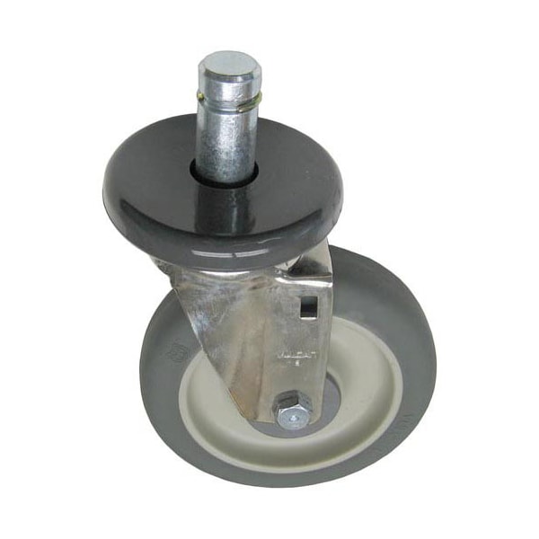 Stem Caster (No Brake) 5" Wheel For 1" Tubing